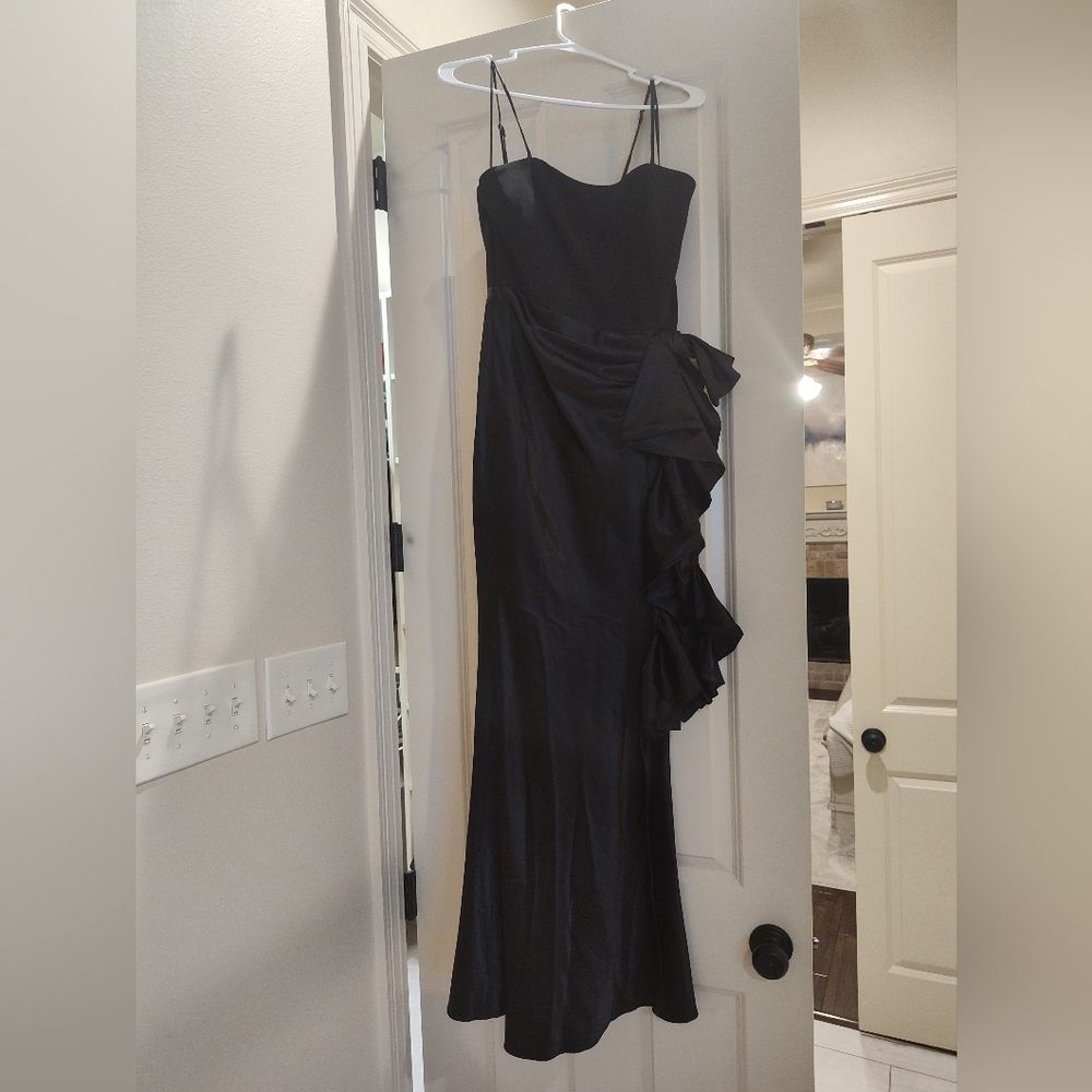 The Label Elegant Black Evening Gown
